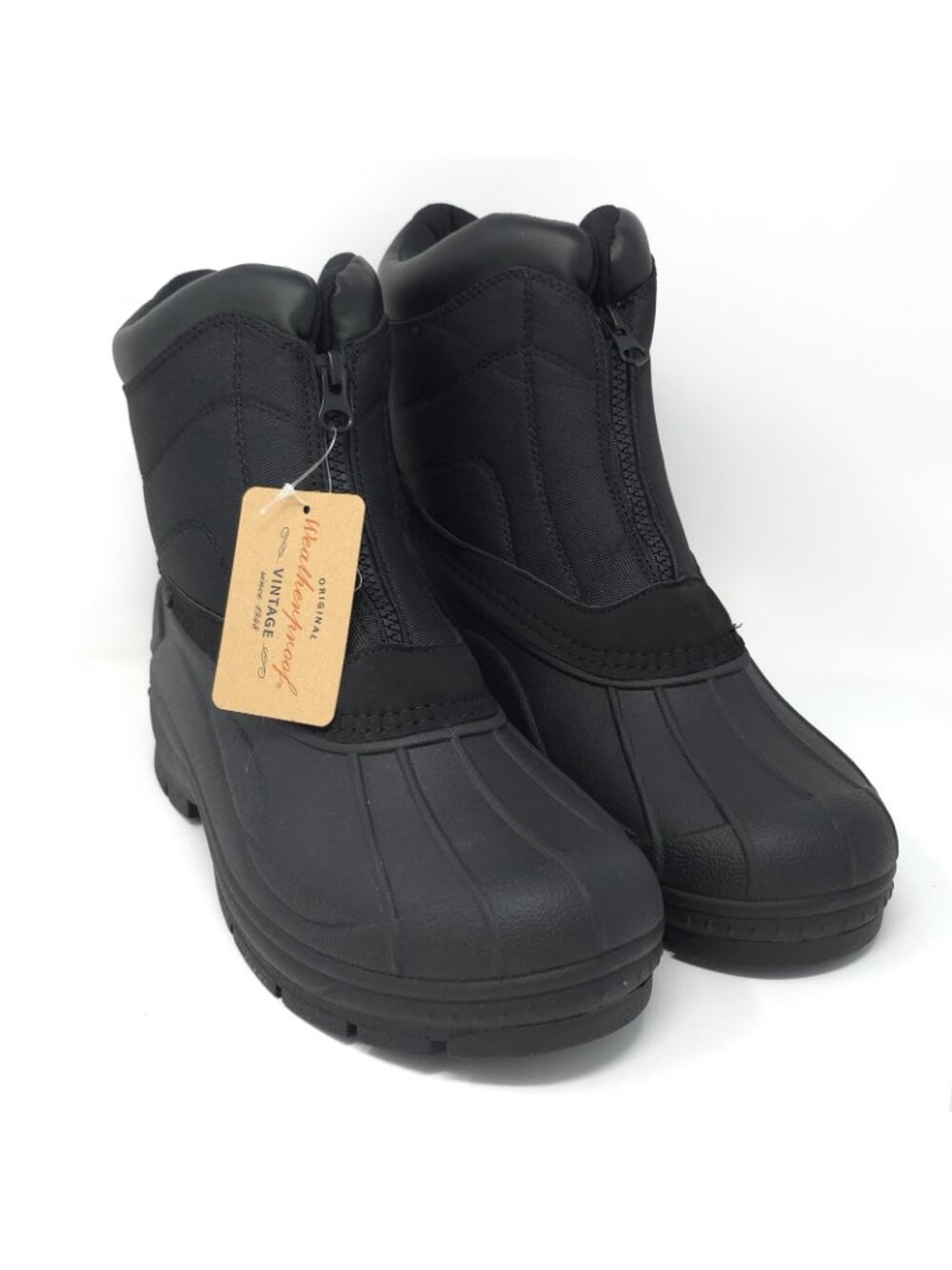 New Weatherproof Vintage Jessie Black Waterproof Snow Boots Men’s 10M - Picture 2 of 10